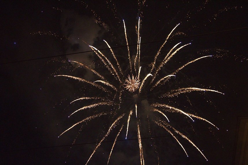Feuerwerk am Martinstag