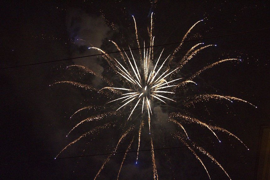 Feuerwerk am Martinstag