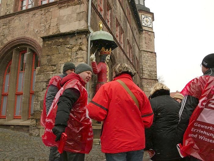 Warnstreik in Nordhausen