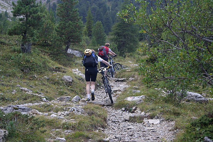 Schiebepassage zum L&uuml;sener Joch (2008m)