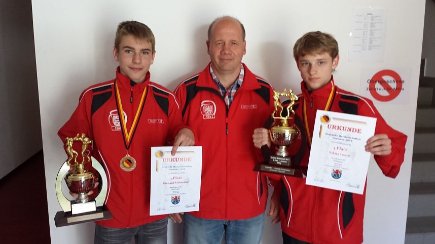 Richard Meinecke und Nikita Fokin, NSV Boxen, 3. Pl&auml;tze DM 2014