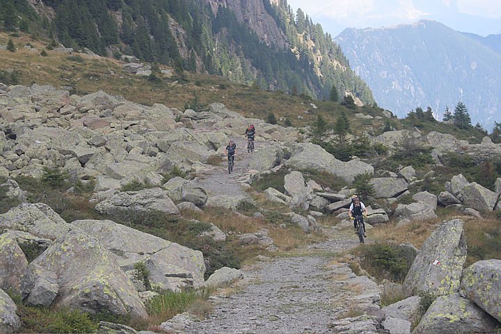 Auffahrt zum Passo Sadole