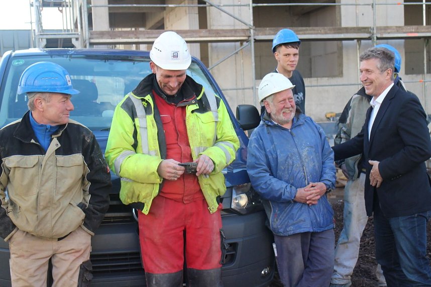 Richtfest in der Nordh&auml;user Semmelwei&szlig;stra&szlig;e