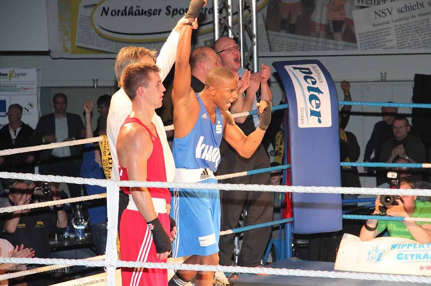 Boxnacht mit einem klaren Sie f&uuml;r den Nordh&auml;user Sportverein