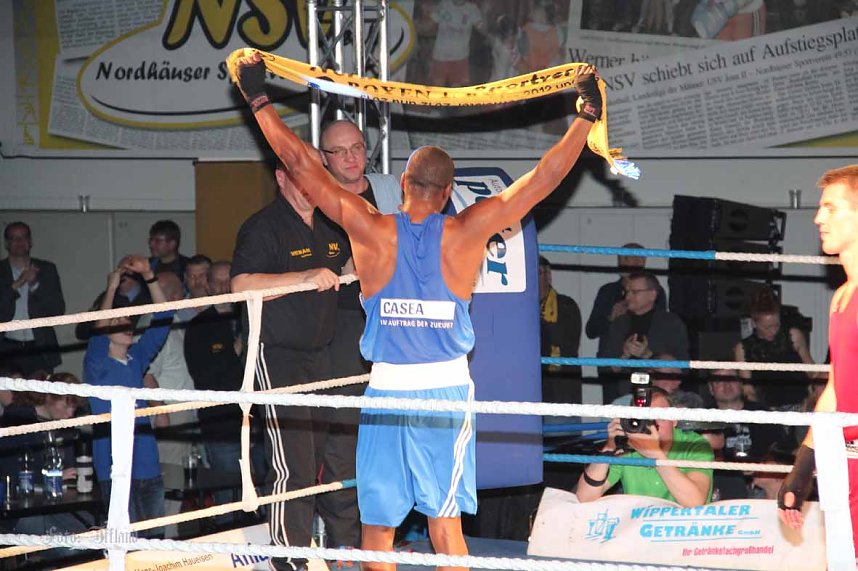 Boxnacht mit einem klaren Sie f&uuml;r den Nordh&auml;user Sportverein