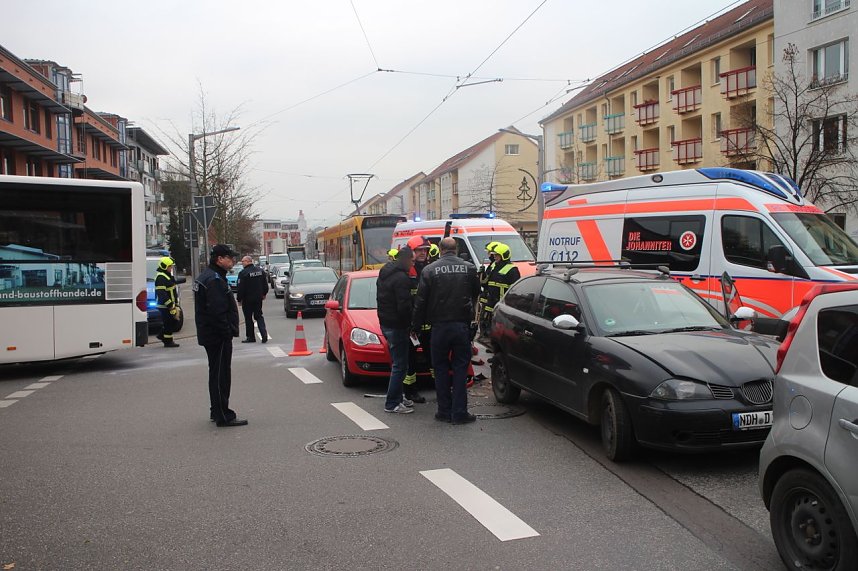Unfall auf der Rautenstra&szlig;e