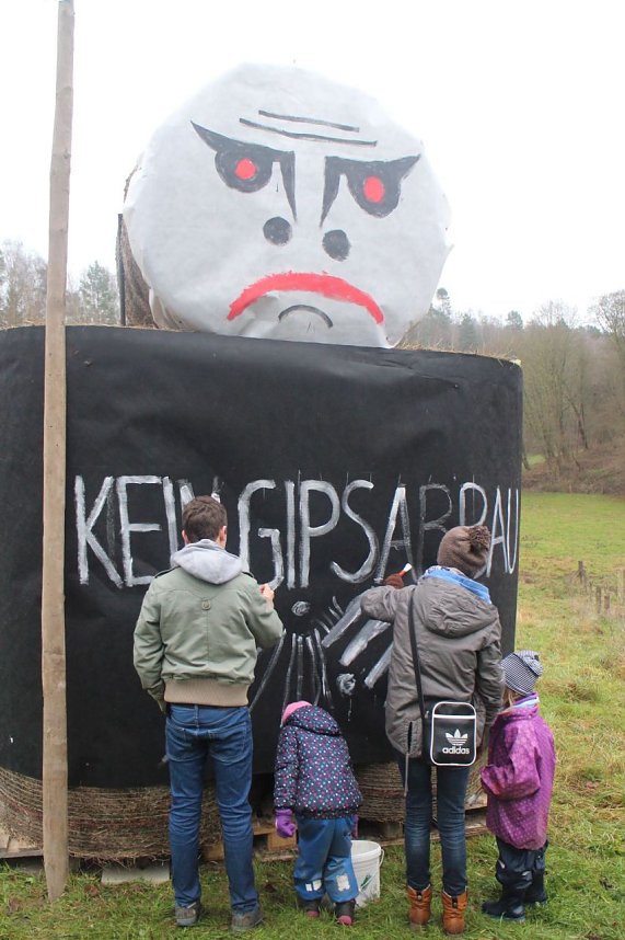 Kein neuer Gipsabbau im S&uuml;dharz - in R&uuml;digsdorf wird wieder protestiert