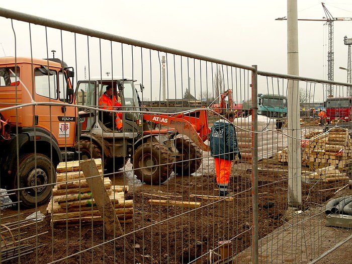 Szenen einer Baustelle