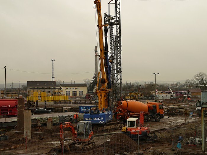 Szenen einer Baustelle