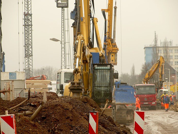 Szenen einer Baustelle
