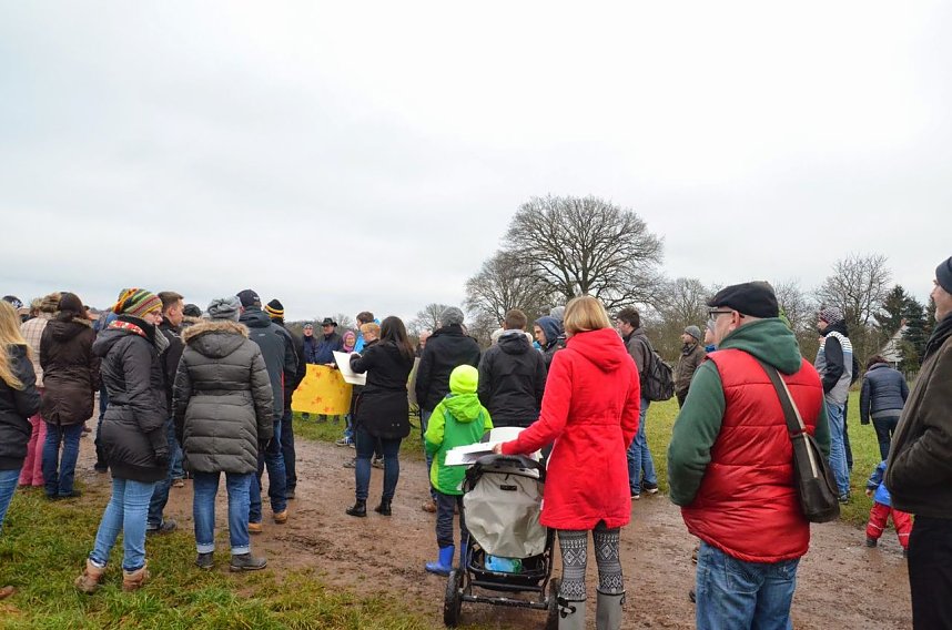 Protest gegen Probebohrungen