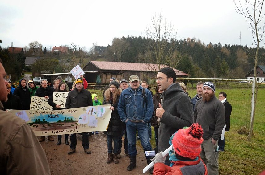 Protest gegen Probebohrungen