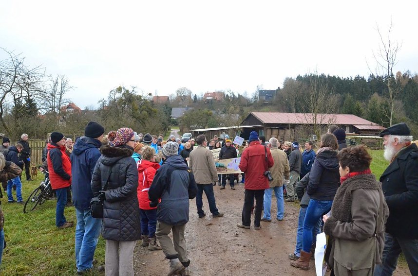 Protest gegen Probebohrungen