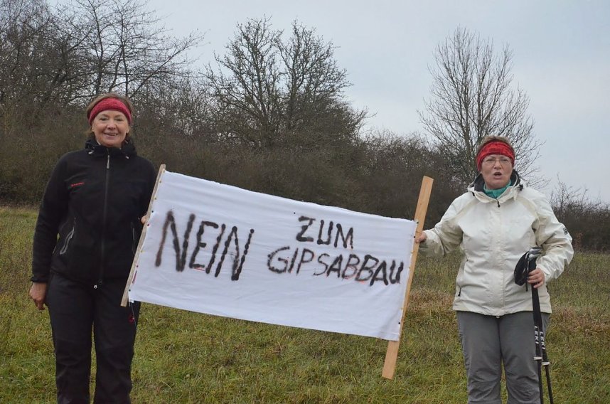 Protest gegen Probebohrungen