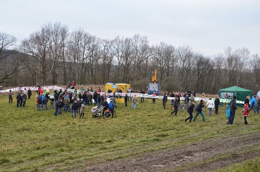 Protest gegen Probebohrungen