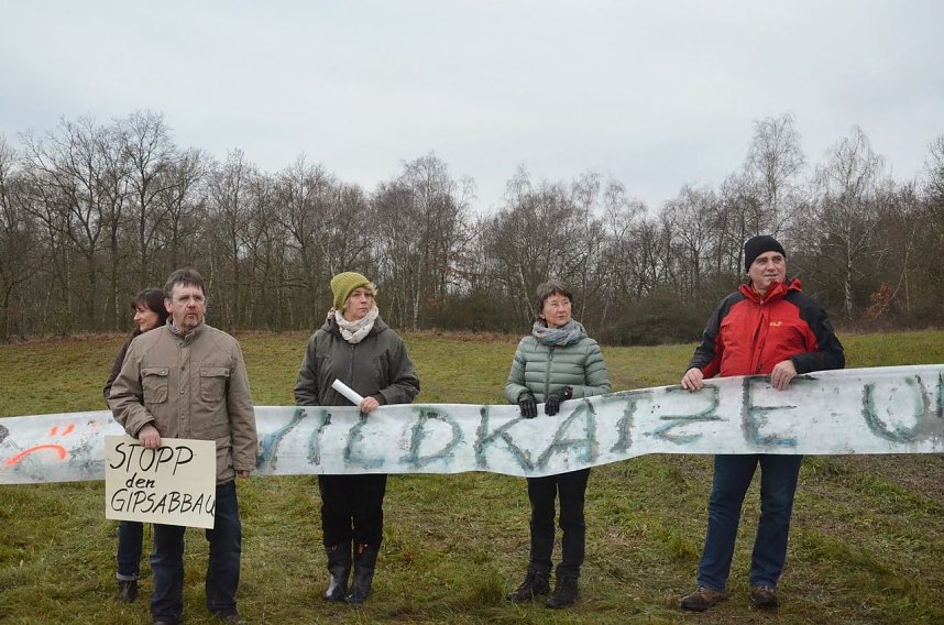 Protest gegen Probebohrungen
