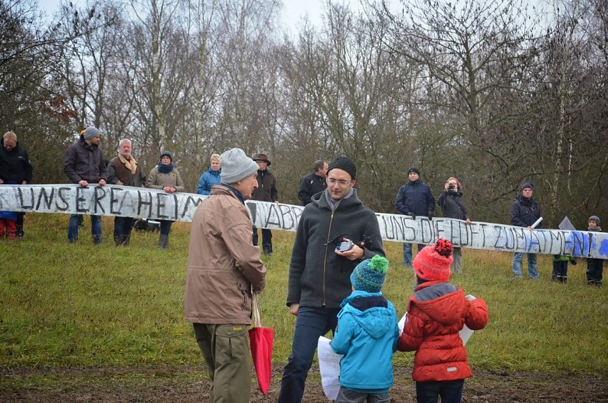 Protest gegen Probebohrungen