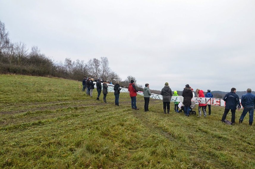 Protest gegen Probebohrungen