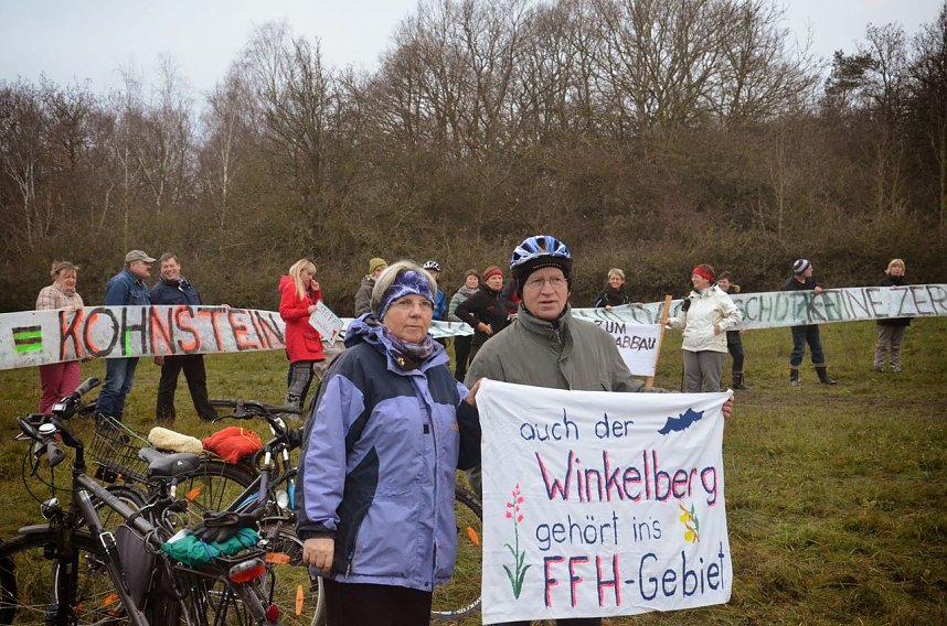 Protest gegen Probebohrungen