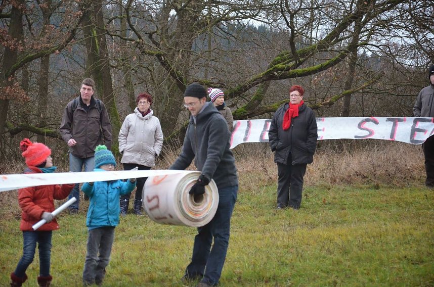 Protest gegen Probebohrungen