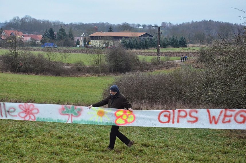 Protest gegen Probebohrungen