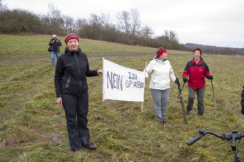 Protest gegen Probebohrungen