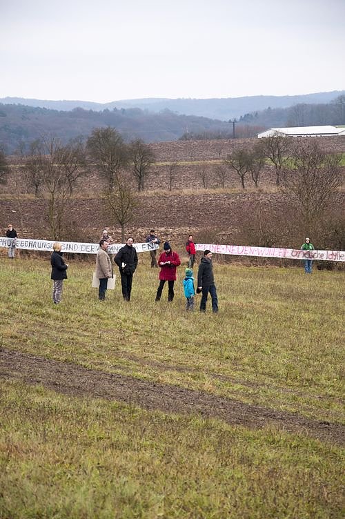 Protest gegen Probebohrungen