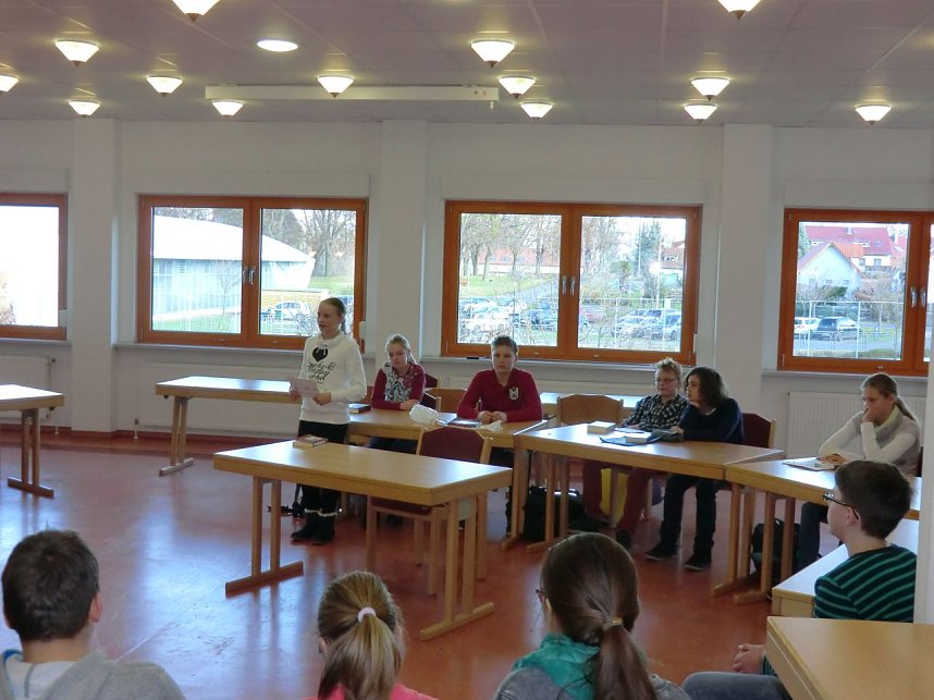 Die Sch&uuml;ler und Sch&uuml;lerinnen des Bleicher&ouml;der Schillergymnasiums suchten die besten Vorleser