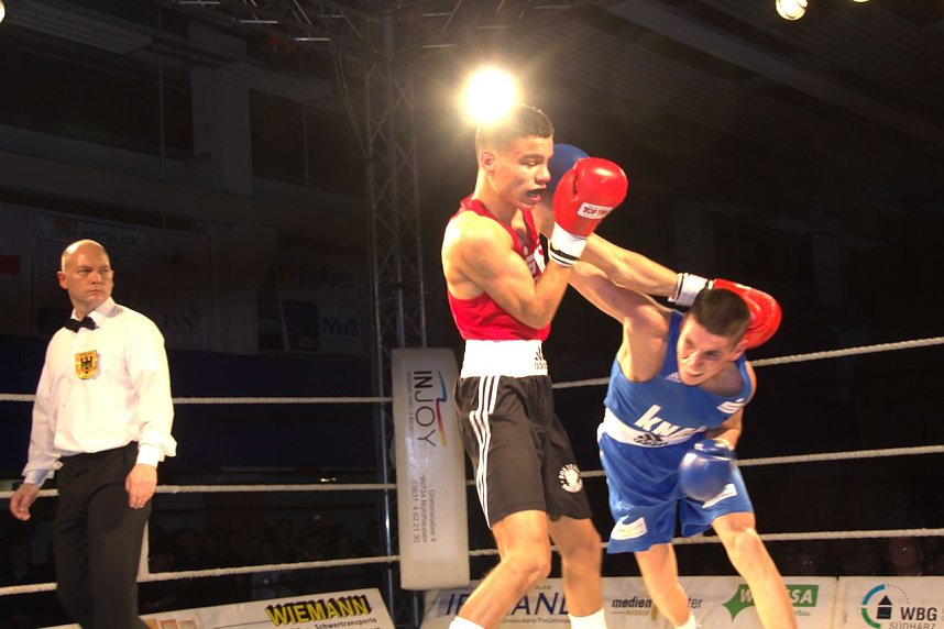Boxnacht in der Ballspielhalle in Nordhausen