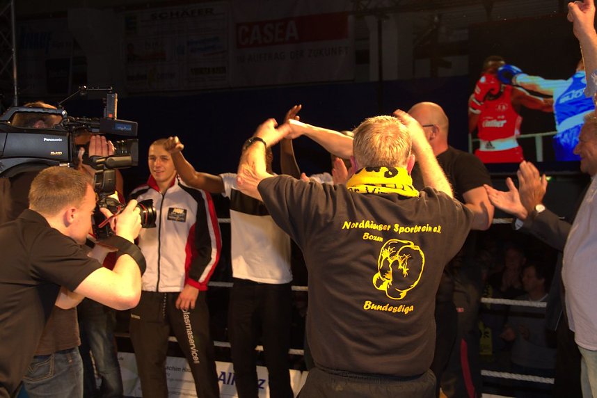 Boxnacht in der Ballspielhalle in Nordhausen