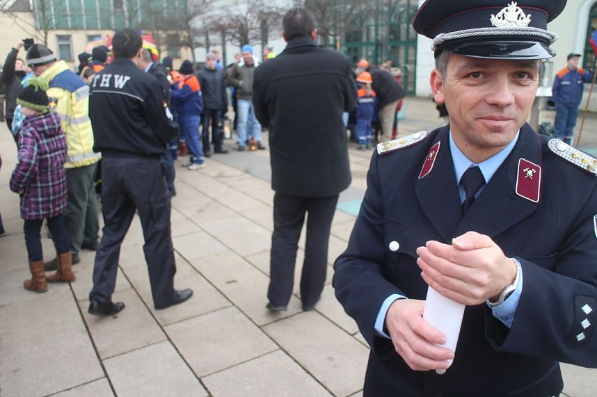 Das Friedenslicht aus Bethlehem ging heute auch in Nordhausen von Hand zu Hand