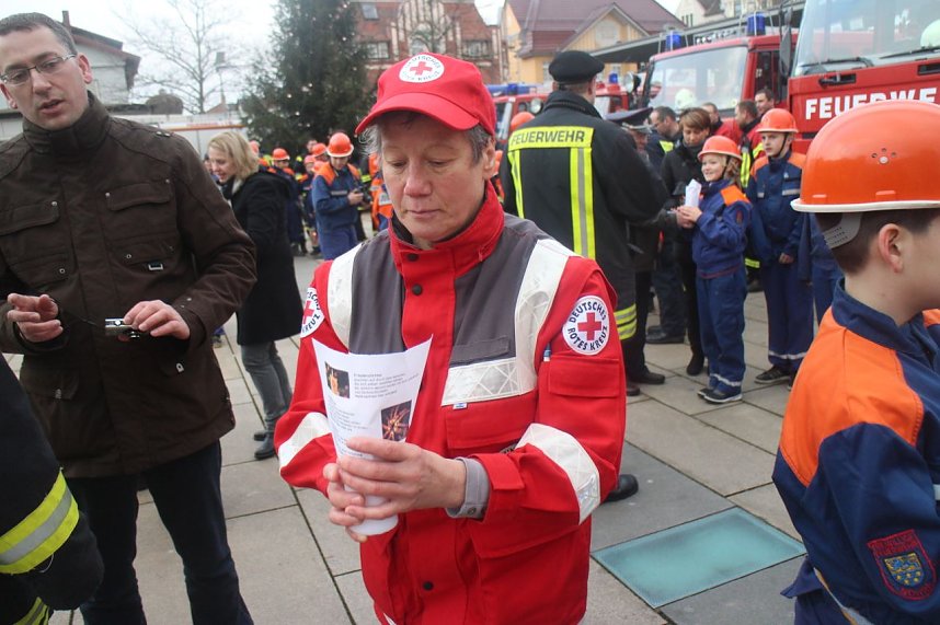 Das Friedenslicht aus Bethlehem ging heute auch in Nordhausen von Hand zu Hand