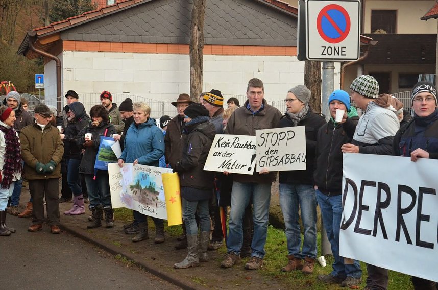 Protest gegen Probebohrungen