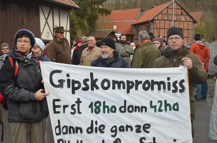Protest gegen Probebohrungen