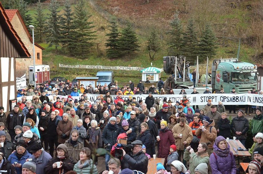 Protest gegen Probebohrungen
