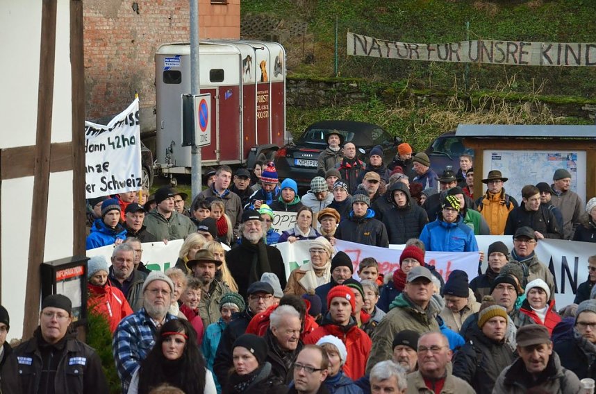 Protest gegen Probebohrungen