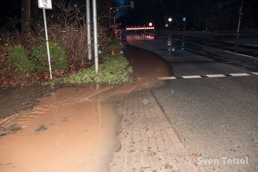 Parkallee &uuml;berflutet