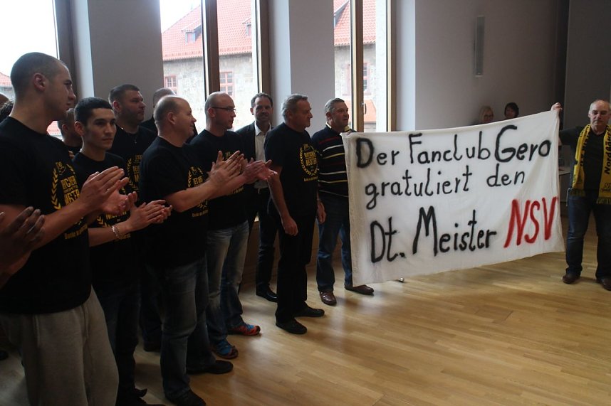 Die Boxer des Nordh&auml;user Sportvereins wurden heute im B&uuml;rgerhaus geehrt