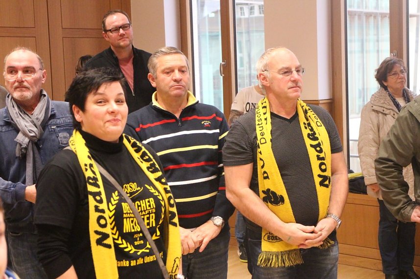 Die Boxer des Nordh&auml;user Sportvereins wurden heute im B&uuml;rgerhaus geehrt