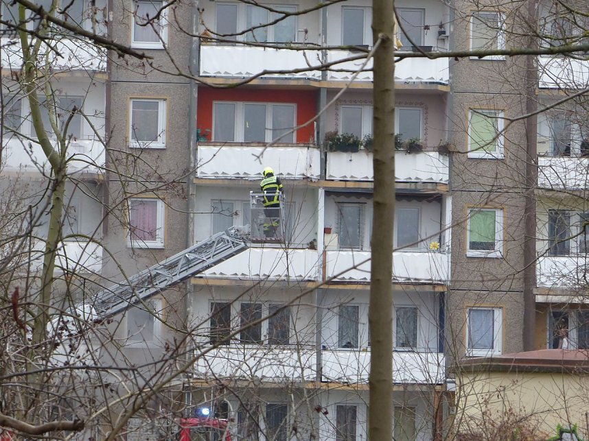 Kellerbrand in der Halleschen Stra&szlig;e
