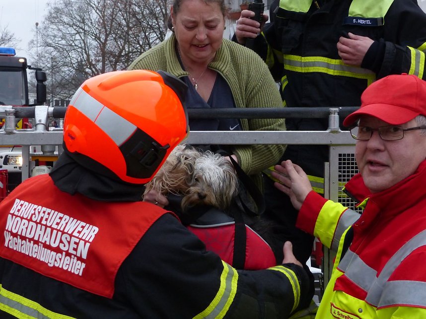 Kellerbrand in der Halleschen Stra&szlig;e