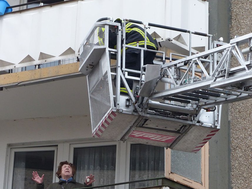 Kellerbrand in der Halleschen Stra&szlig;e