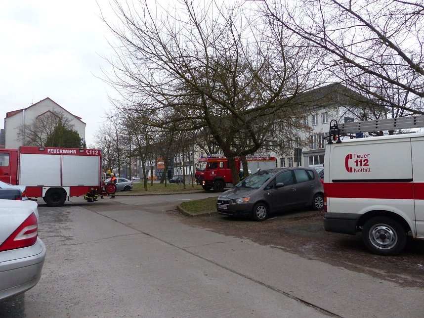 Kellerbrand in der Halleschen Stra&szlig;e