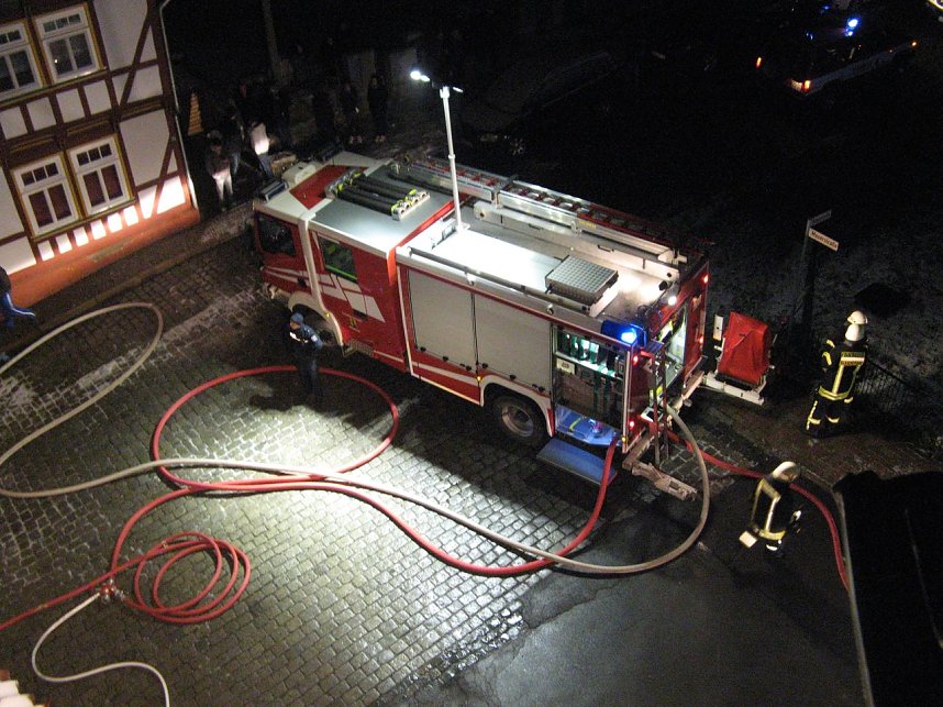 Brand in der Braustra&szlig;e in Bleicherode