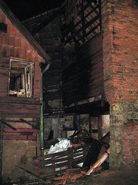 Brand in der Braustra&szlig;e in Bleicherode