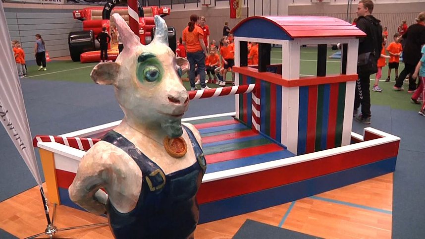 Kindergartensporttag in der Nordh&auml;user Wiedigsburghalle