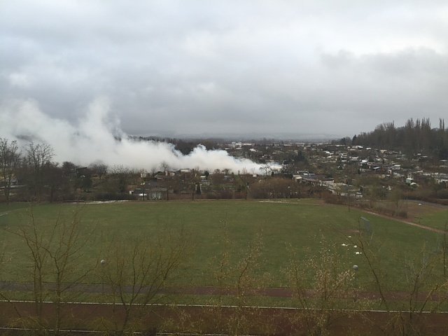 Feuer in Kleingartenanlage