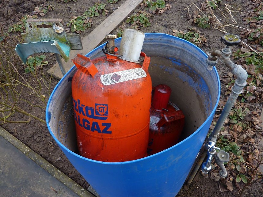 Brand in Gartenlaube