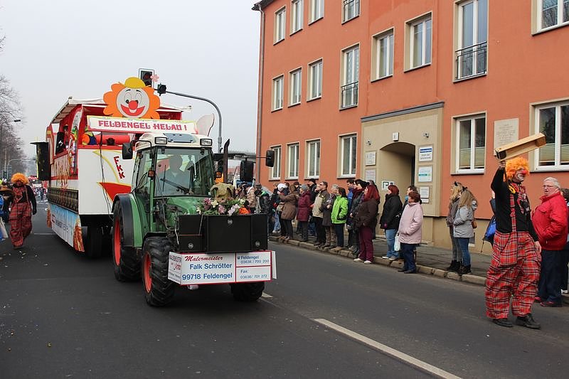 N&auml;rrinnen und Narren zogen durch Sondershausen (1)