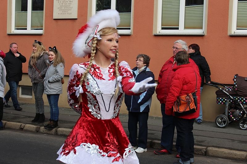 N&auml;rrinnen und Narren zogen durch Sondershausen (1)
